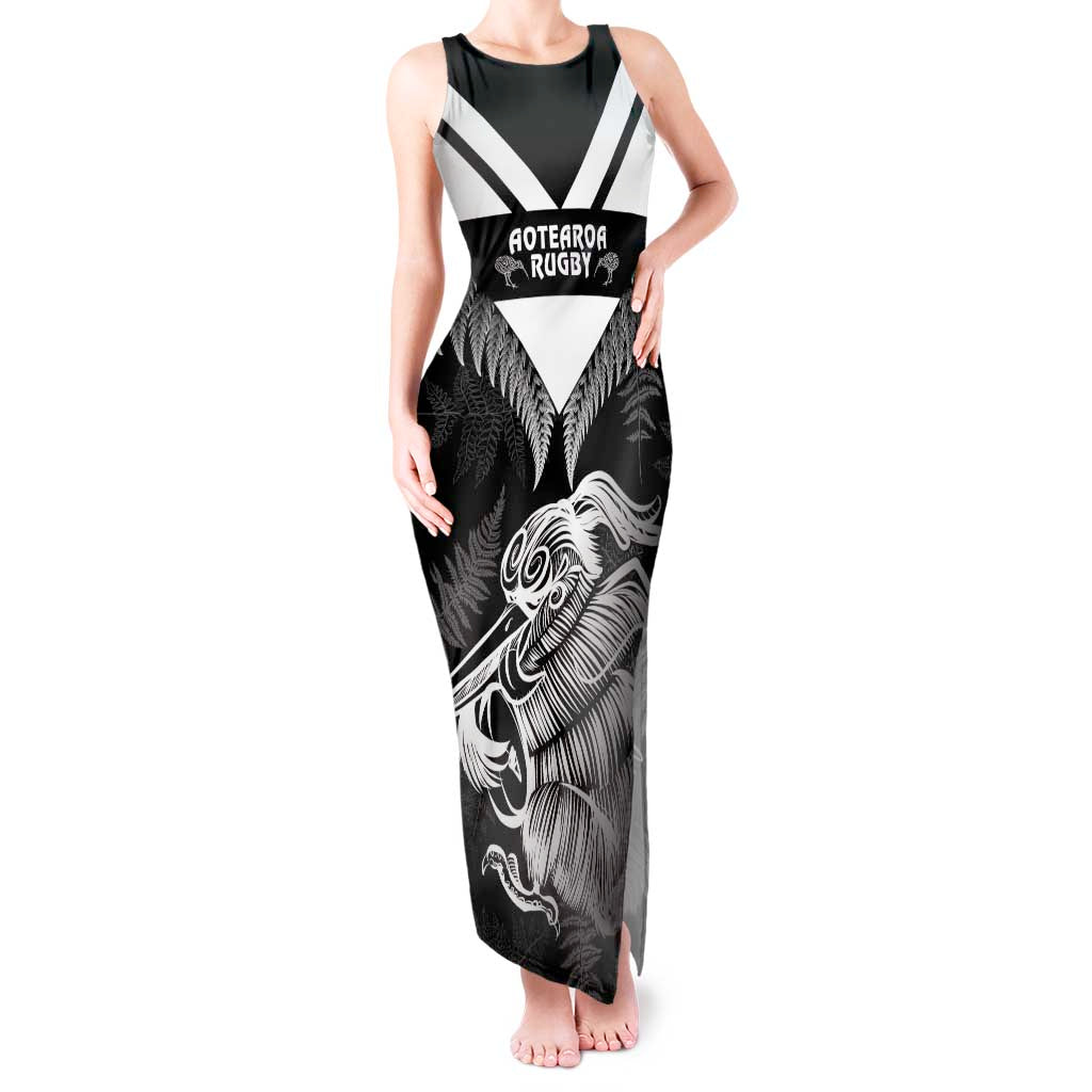 Aotearoa Silver Fern Rugby Custom Tank Maxi Dress 2024 Go Kiwi