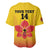 Orchids PNG Rugby Custom Baseball Jersey Go Champions Papua New Guinea