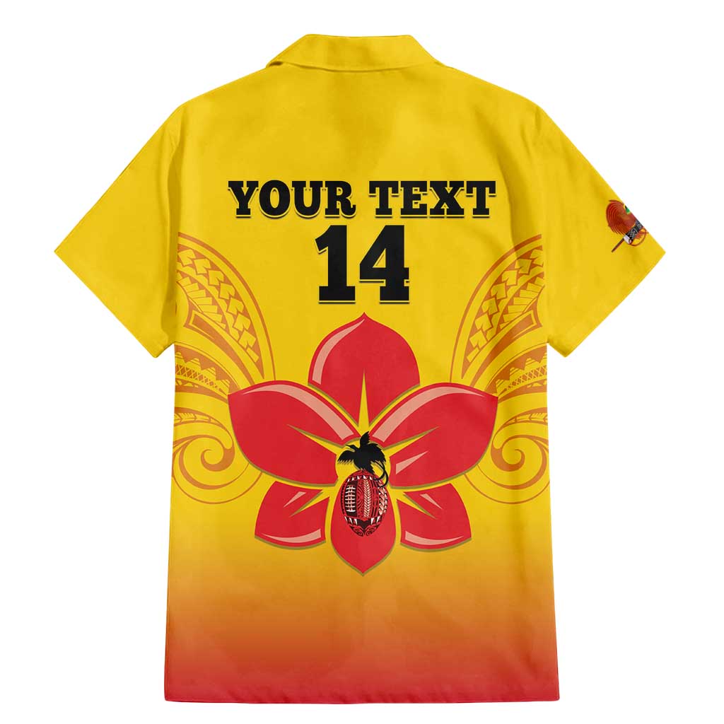 Orchids PNG Rugby Custom Family Matching Mermaid Dress and Hawaiian Shirt Go Champions Papua New Guinea LT14 - Polynesian Pride
