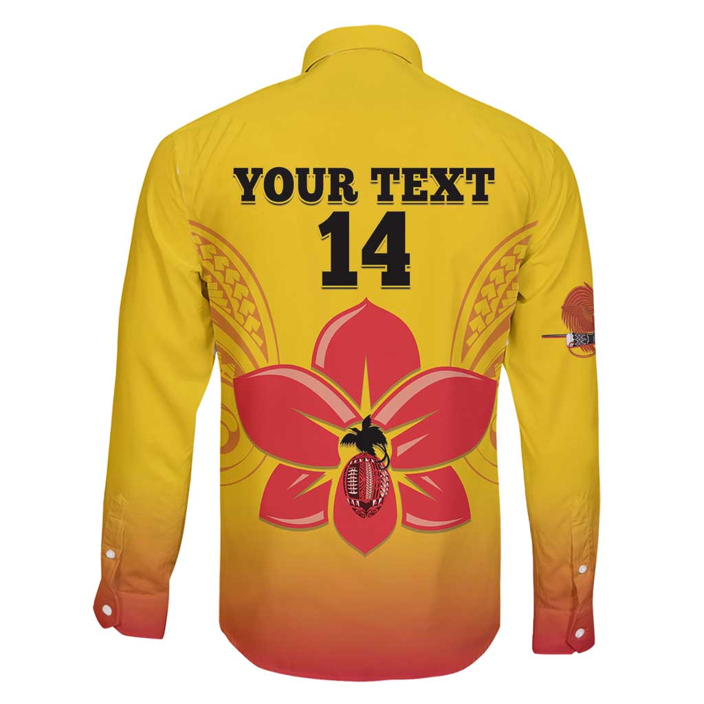 Orchids PNG Rugby Custom Family Matching Mermaid Dress and Hawaiian Shirt Go Champions Papua New Guinea LT14 - Polynesian Pride