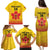 Orchids PNG Rugby Custom Family Matching Puletasi and Hawaiian Shirt Go Champions Papua New Guinea