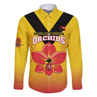 Orchids PNG Rugby Custom Family Matching Puletasi and Hawaiian Shirt Go Champions Papua New Guinea