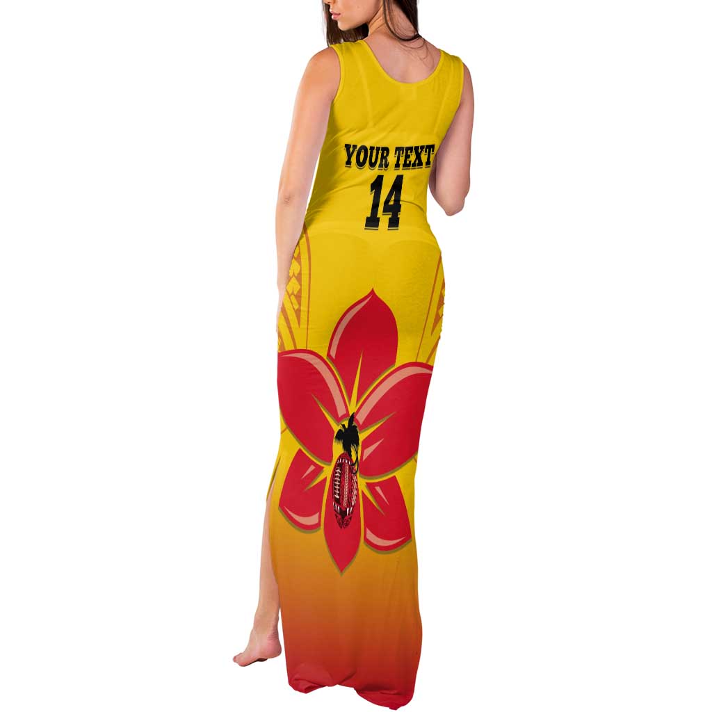 Orchids PNG Rugby Custom Tank Maxi Dress Go Champions Papua New Guinea
