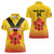 Orchids PNG Rugby Custom Women Polo Shirt Go Champions Papua New Guinea