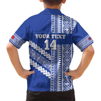 Fetu Samoa Rugby Custom Family Matching Puletasi and Hawaiian Shirt Siapo Pattern - Sporty Style