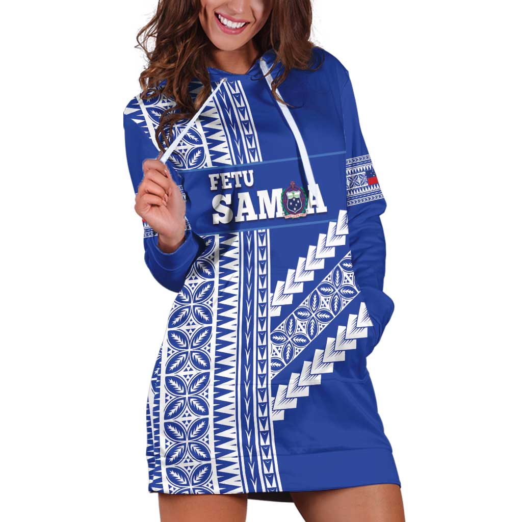 Fetu Samoa Rugby Custom Hoodie Dress Siapo Pattern - Sporty Style