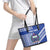 Fetu Samoa Rugby Custom Leather Tote Bag Siapo Pattern - Sporty Style