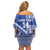 Fetu Samoa Rugby Custom Off Shoulder Short Dress Siapo Pattern - Sporty Style