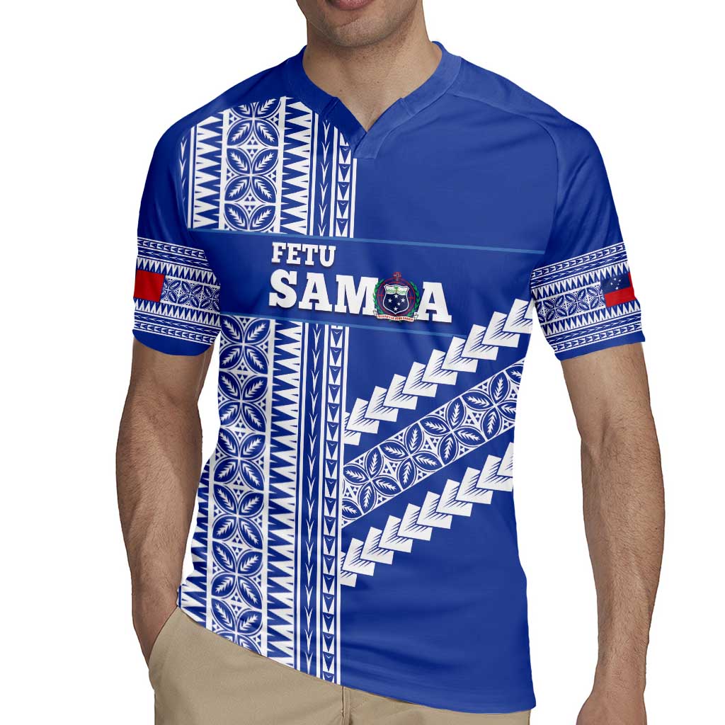Fetu Samoa Rugby Custom Rugby Jersey Siapo Pattern - Sporty Style