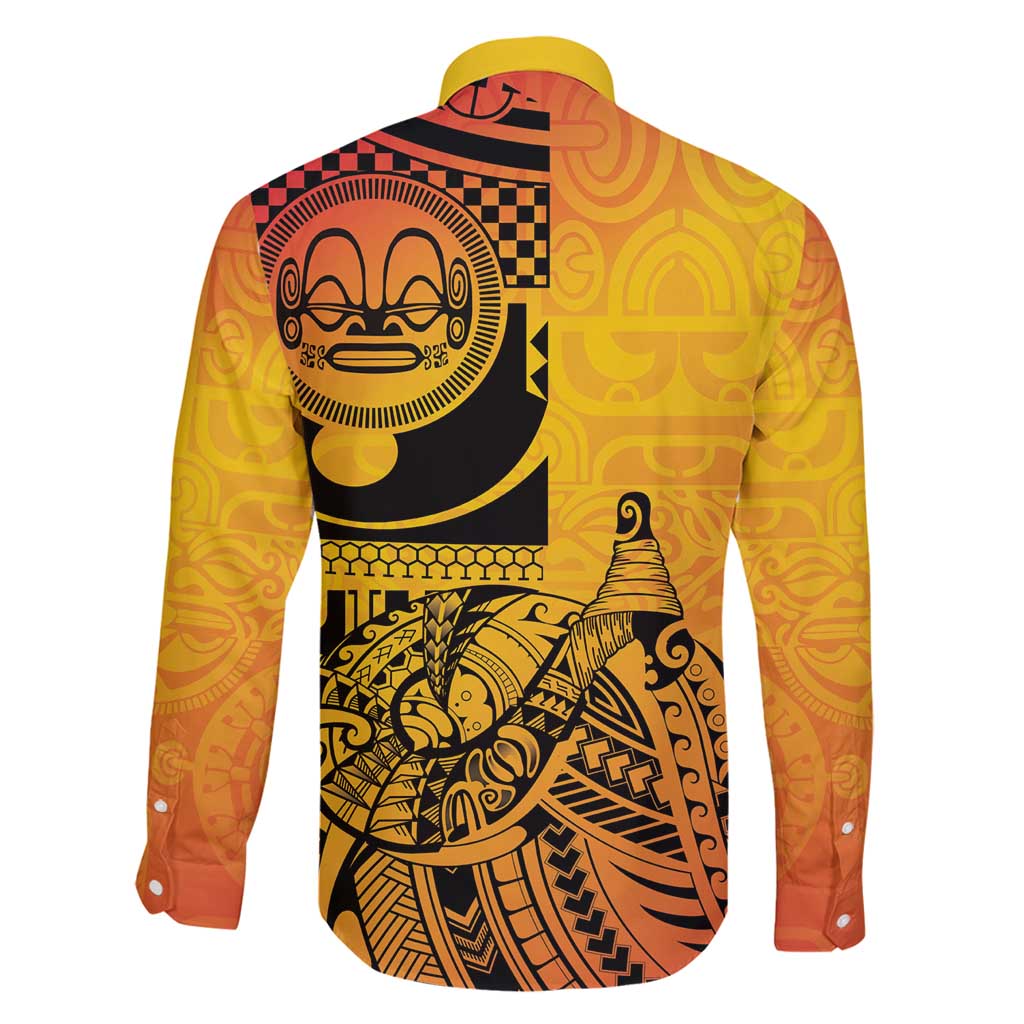 Marquesas Islands Family Matching Mermaid Dress and Hawaiian Shirt Marquesan Matatiki Fish Hook Patutiki - Polynesian Pride