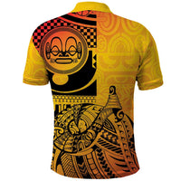 Marquesas Islands Polo Shirt Marquesan Matatiki Fish Hook Patutiki - Polynesian Pride