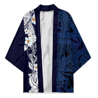 Blue Samoa Tattoo Kimono Plumeria Samoan Ocean Tatau Pattern - Polynesian Pride