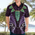 Aotearoa Pounamu Niho Hawaiian Shirt Silver Fern Mix Maori Pattern - Purple