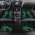 Aotearoa Pounamu Niho Car Mats Silver Fern Mix Maori Pattern - Green