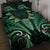 Aotearoa Pounamu Niho Quilt Bed Set Silver Fern Mix Maori Pattern - Green