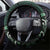 Aotearoa Pounamu Niho Steering Wheel Cover Silver Fern Mix Maori Pattern - Green