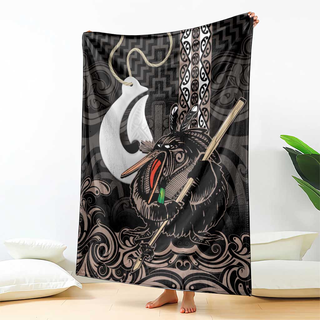 Aotearoa Hei Matau Blanket Haka Kiwi Mix Maori Mangopare