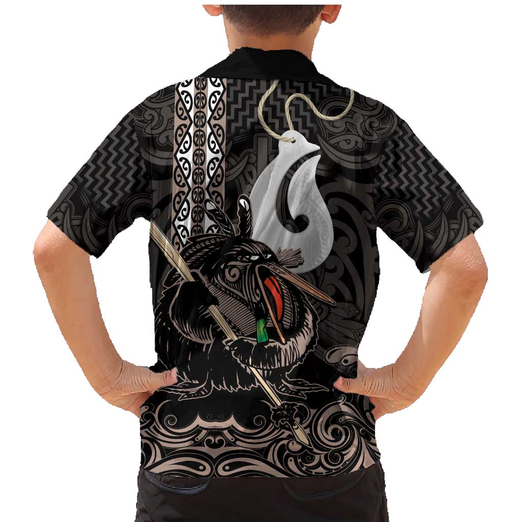 Aotearoa Hei Matau Family Matching Mermaid Dress and Hawaiian Shirt Haka Kiwi Mix Maori Mangopare LT14 - Polynesian Pride