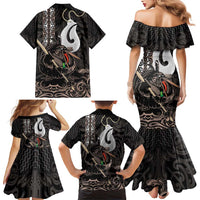 Aotearoa Hei Matau Family Matching Mermaid Dress and Hawaiian Shirt Haka Kiwi Mix Maori Mangopare LT14 - Polynesian Pride