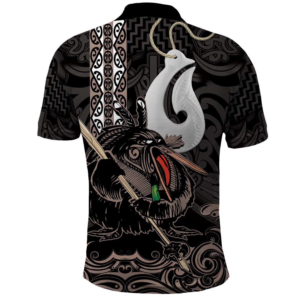 Aotearoa Hei Matau Polo Shirt Haka Kiwi Mix Maori Mangopare