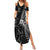 New Zealand Tiki Tennis Summer Maxi Dress 2024 Aotearoa Tenehi Maori Silver Fern - Black LT14 Women Black - Polynesian Pride