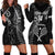 Custom New Zealand Tiki Tennis Hoodie Dress 2024 Aotearoa Tenehi Maori Silver Fern - Black LT14 - Polynesian Pride