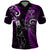 Custom New Zealand Tiki Tennis Polo Shirt 2024 Aotearoa Tenehi Maori Silver Fern - Purple LT14 Purple - Polynesian Pride