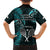 New Zealand Tiki Tennis Hawaiian Shirt 2024 Aotearoa Tenehi Maori Silver Fern - Turquoise LT14 - Polynesian Pride