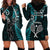 New Zealand Tiki Tennis Hoodie Dress 2024 Aotearoa Tenehi Maori Silver Fern - Turquoise LT14 - Polynesian Pride