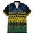 Halo Olaketa Solomon Islands Family Matching Mermaid Dress and Hawaiian Shirt Melanesian Tribal Pattern Gradient Version LT14 Dad's Shirt - Short Sleeve Black - Polynesian Pride