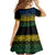 Halo Olaketa Solomon Islands Family Matching Off Shoulder Maxi Dress and Hawaiian Shirt Melanesian Tribal Pattern Gradient Version LT14 - Polynesian Pride