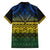 Halo Olaketa Solomon Islands Family Matching Off Shoulder Maxi Dress and Hawaiian Shirt Melanesian Tribal Pattern Gradient Version LT14 - Polynesian Pride