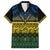 Halo Olaketa Solomon Islands Family Matching Short Sleeve Bodycon Dress and Hawaiian Shirt Melanesian Tribal Pattern Gradient Version LT14 Dad's Shirt - Short Sleeve Black - Polynesian Pride