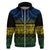 Halo Olaketa Solomon Islands Hoodie Melanesian Tribal Pattern Gradient Version LT14 Zip Hoodie Black - Polynesian Pride