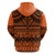 Halo Olaketa Solomon Islands Hoodie Melanesian Tribal Pattern Orange Version LT14 - Polynesian Pride