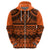 Halo Olaketa Solomon Islands Hoodie Melanesian Tribal Pattern Orange Version LT14 - Polynesian Pride