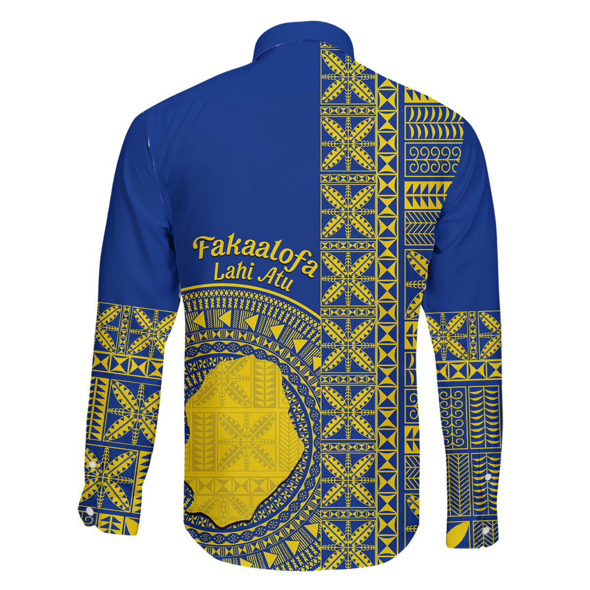 Fakaalofa Lahi Atu Niue Family Matching Puletasi and Hawaiian Shirt Niuean Map With Hiapo Pattern Blue Version LT14 - Polynesian Pride