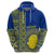 Fakaalofa Lahi Atu Niue Hoodie Niuean Map With Hiapo Pattern Blue Version LT14 - Polynesian Pride