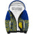 Fakaalofa Lahi Atu Niue Sherpa Hoodie Niuean Map With Hiapo Pattern Blue Version LT14 Unisex Blue - Polynesian Pride