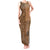 Fakaalofa Lahi Atu Niue Tank Maxi Dress Vintage Hiapo Pattern Brown Version LT14 Women Brown - Polynesian Pride