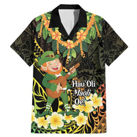 Hawaii Saint Patrick's Day Family Matching Mermaid Dress and Hawaiian Shirt Ukulele Leprechaun Hau'Oli Maoli Oe!