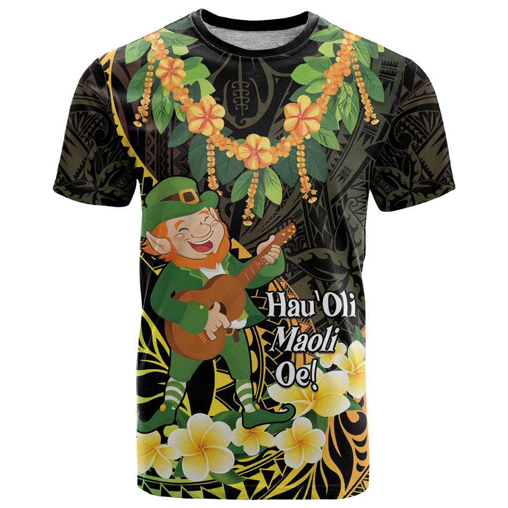 Hawaii Saint Patrick's Day T Shirt Ukulele Leprechaun Hau'Oli Maoli Oe!