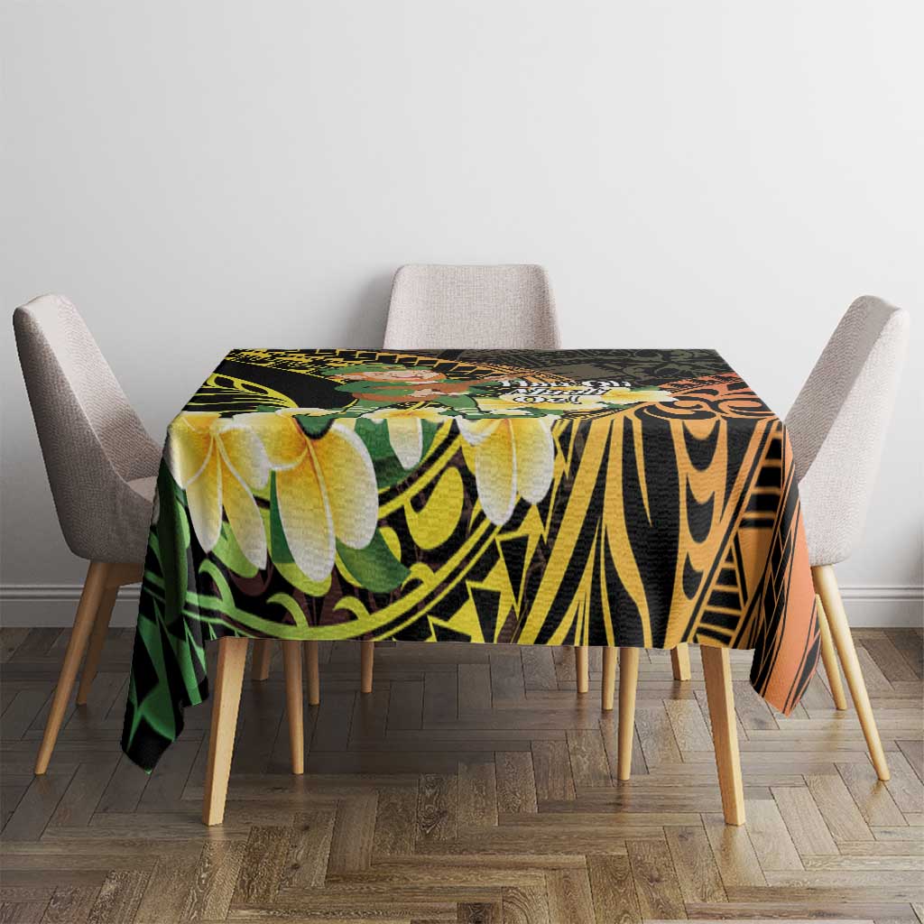 Hawaii Saint Patrick's Day Tablecloth Ukulele Leprechaun Hau'Oli Maoli Oe!