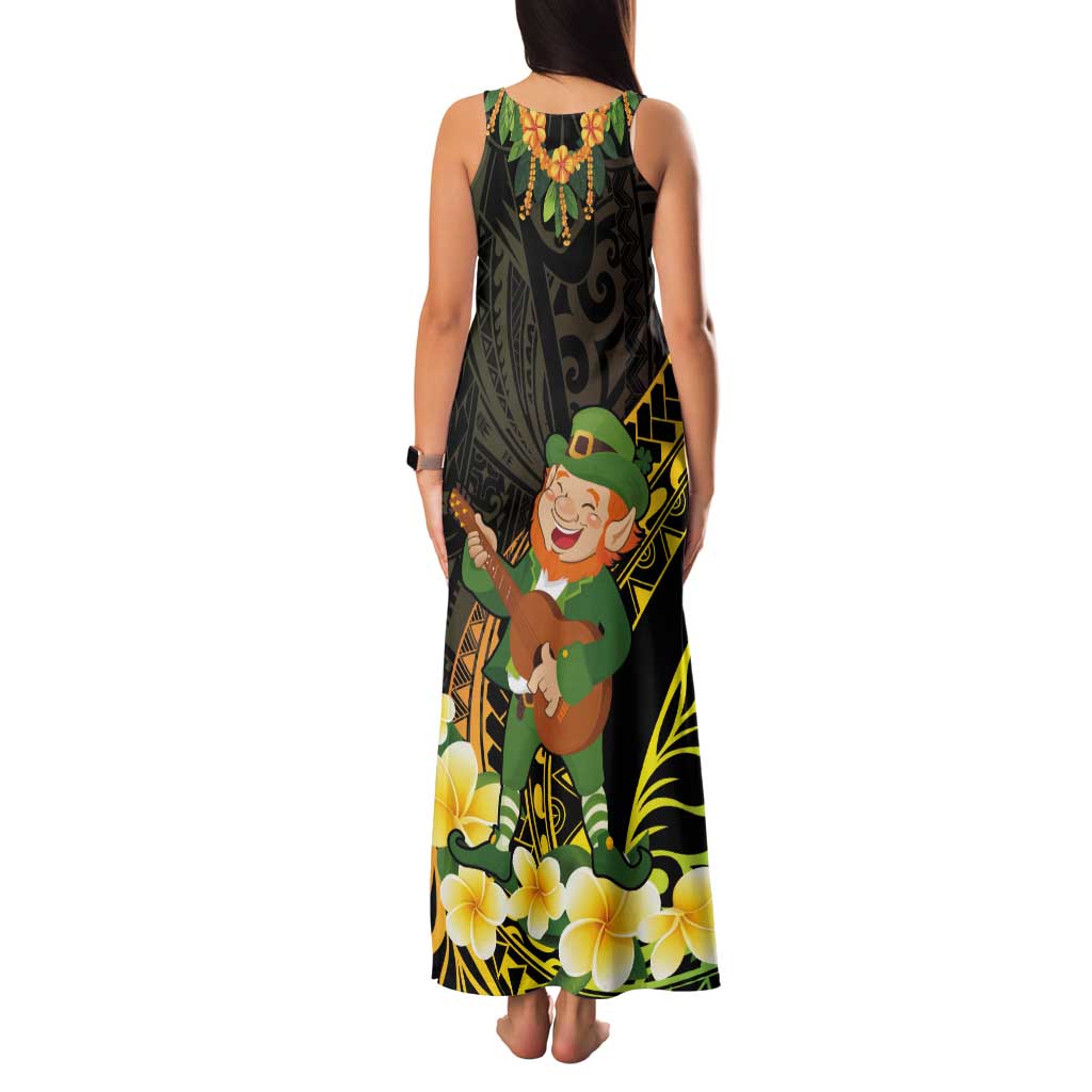 Hawaii Saint Patrick's Day Tank Maxi Dress Ukulele Leprechaun Hau'Oli Maoli Oe!
