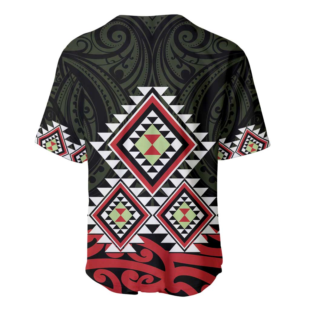 Kia Ora Aotearoa Baseball Jersey 2025 Pasifika Maori Taniko Motifs