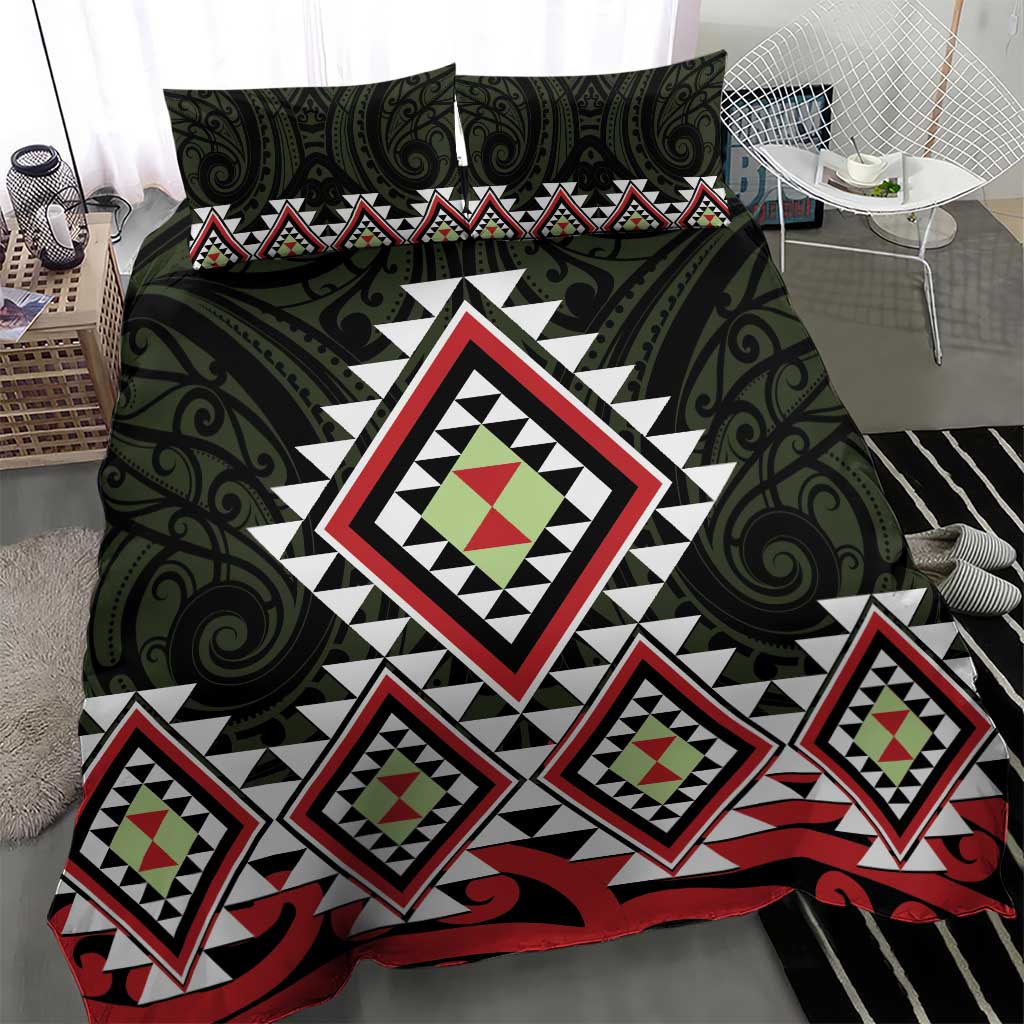 Kia Ora Aotearoa Bedding Set 2025 Pasifika Maori Taniko Motifs