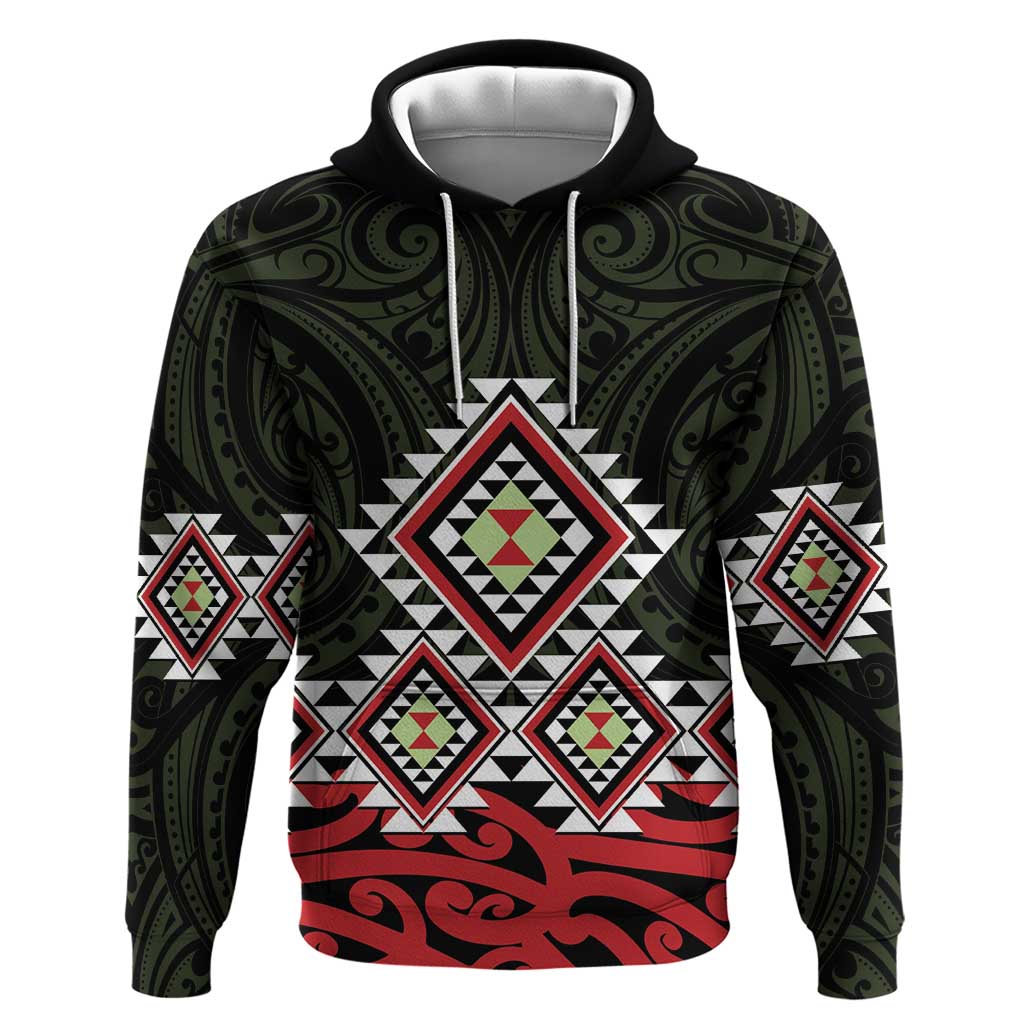 Kia Ora Aotearoa Hoodie 2025 Pasifika Maori Taniko Motifs