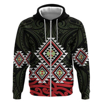 Kia Ora Aotearoa Hoodie 2025 Pasifika Maori Taniko Motifs