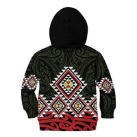 Kia Ora Aotearoa Kid Hoodie 2025 Pasifika Maori Taniko Motifs