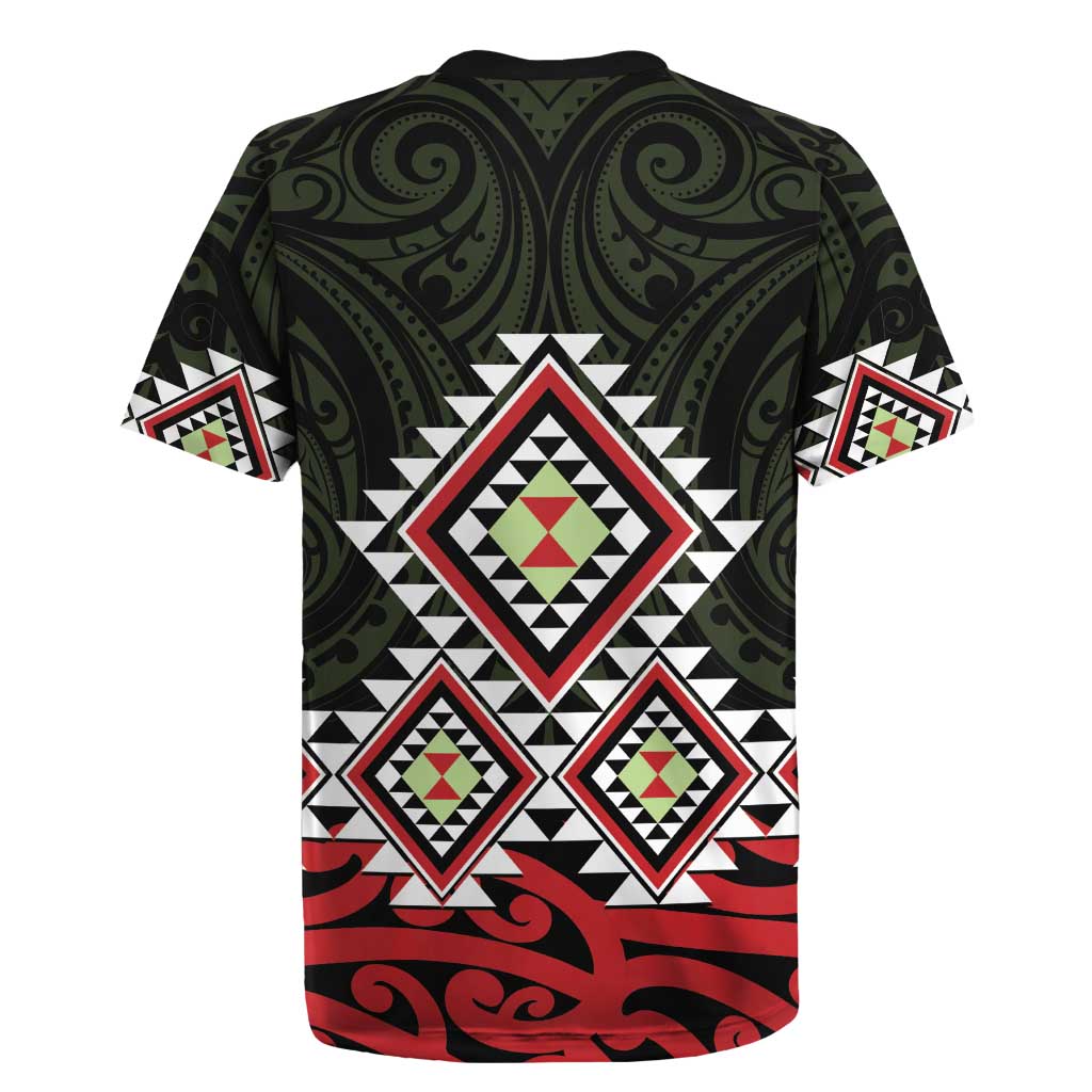 Kia Ora Aotearoa Rugby Jersey 2025 Pasifika Maori Taniko Motifs